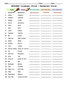 Spanish Things On A Farm Vocabulary Matching Worksheet & Answer Key ...