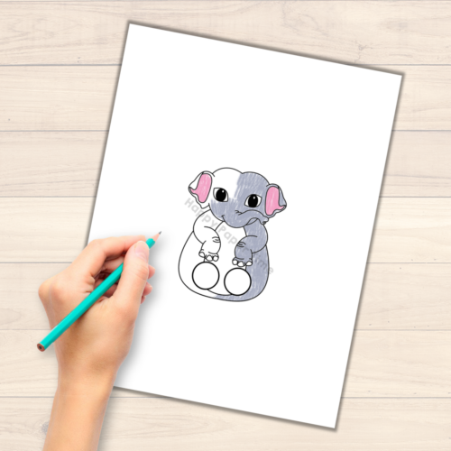 Asian Elephant Finger Puppet Printable Asian Animal Coloring Paper ...