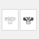 Bat Finger Puppet Printable Halloween Coloring Paper Craft Activity ...