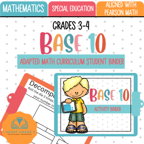 Adapted Math Binder Base 10 Made By Teachers
