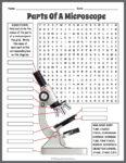 PARTS OF A MICROSCOPE Word Search Puzzle Worksheet Activity | Made By ...