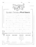 Spanish Christmas Word Search Worksheet - Made By Teachers