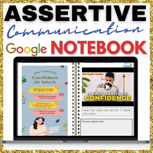 Assertive Communication Interactive Digital Notebook Google Slides