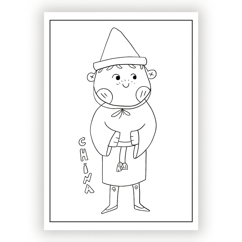 Clothes Cultures Around The World Coloring Pages, Fashion Culture ...