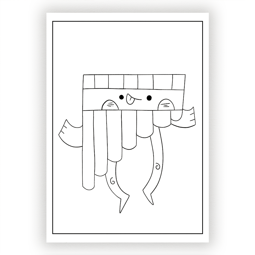 Music Instruments Families Coloring Pages, Percussion Instruments