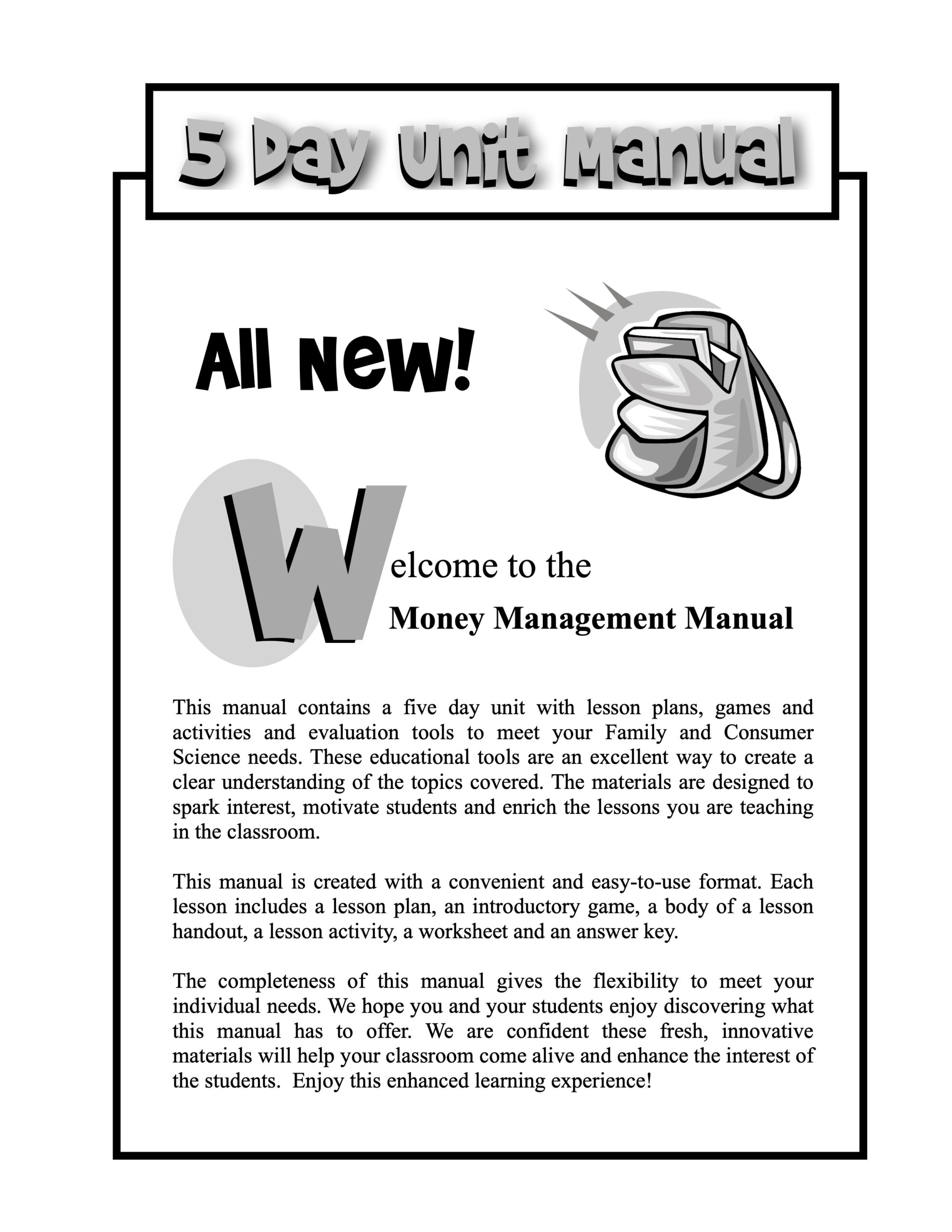 Money Management 5 Day Unit Made By Teachers