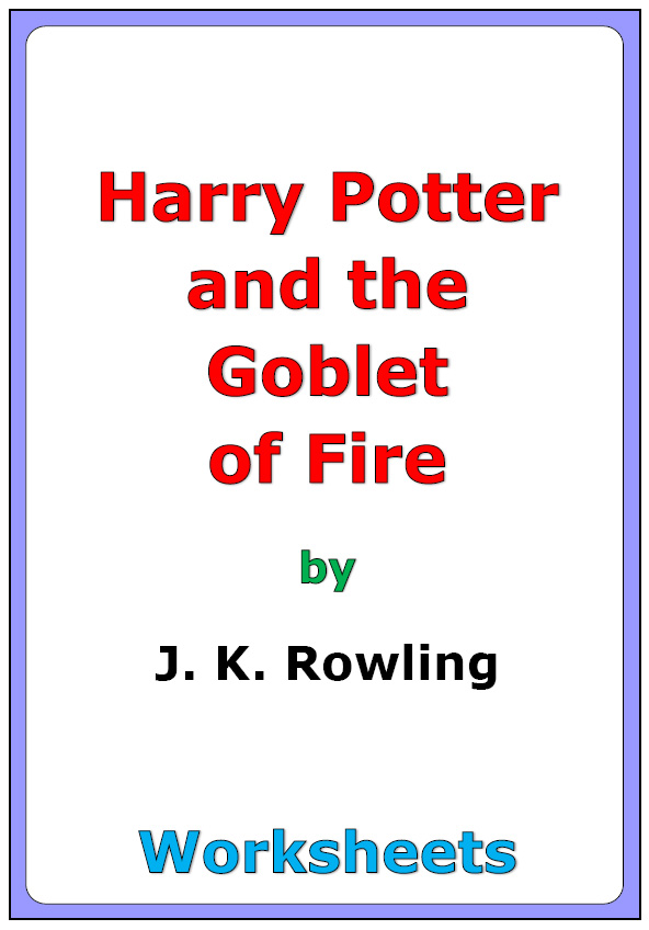 Harry Potter and the Goblet of Fire worksheets Made By Teachers