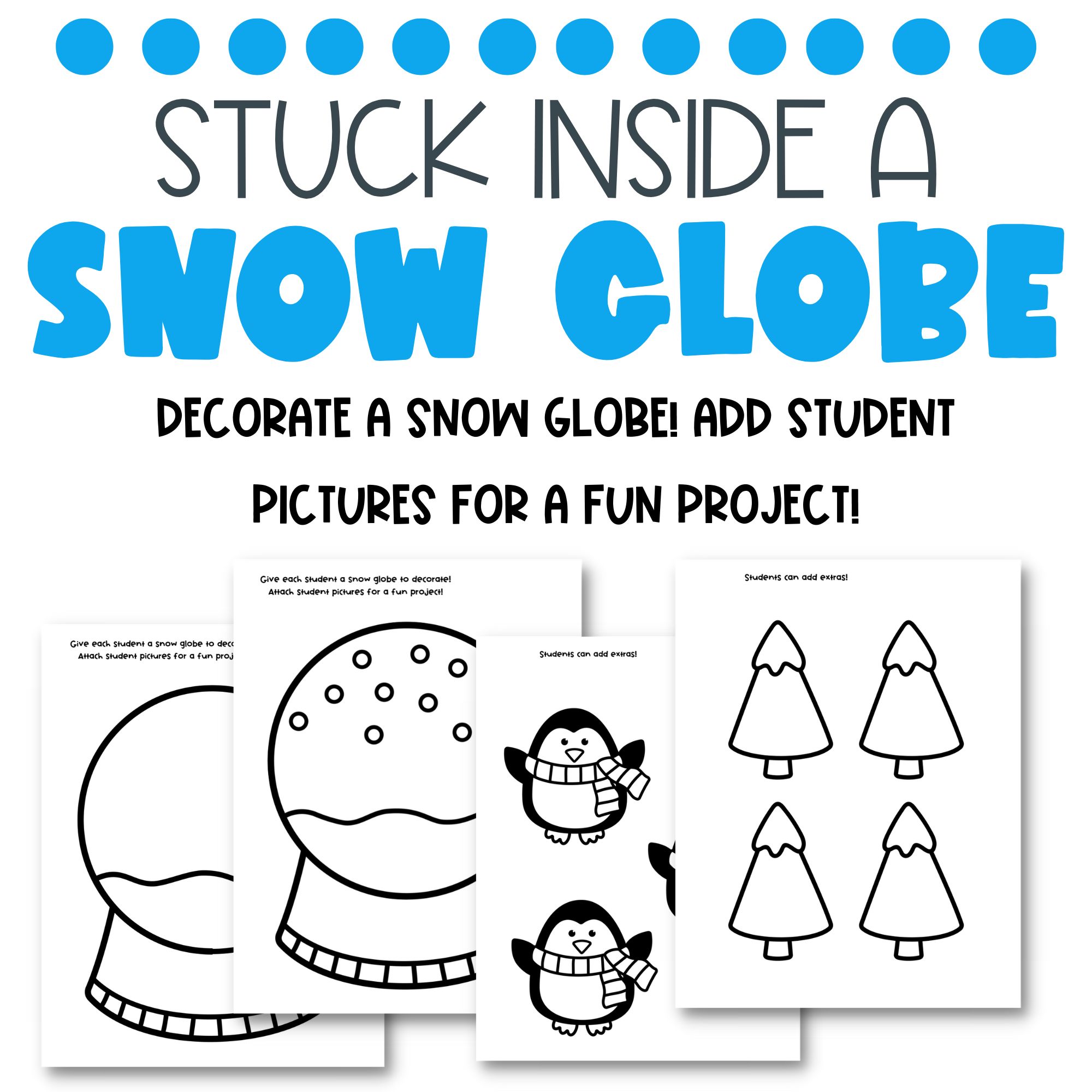 Winter Writing and Craft Stuck in a Snow Globe Narrative Writing