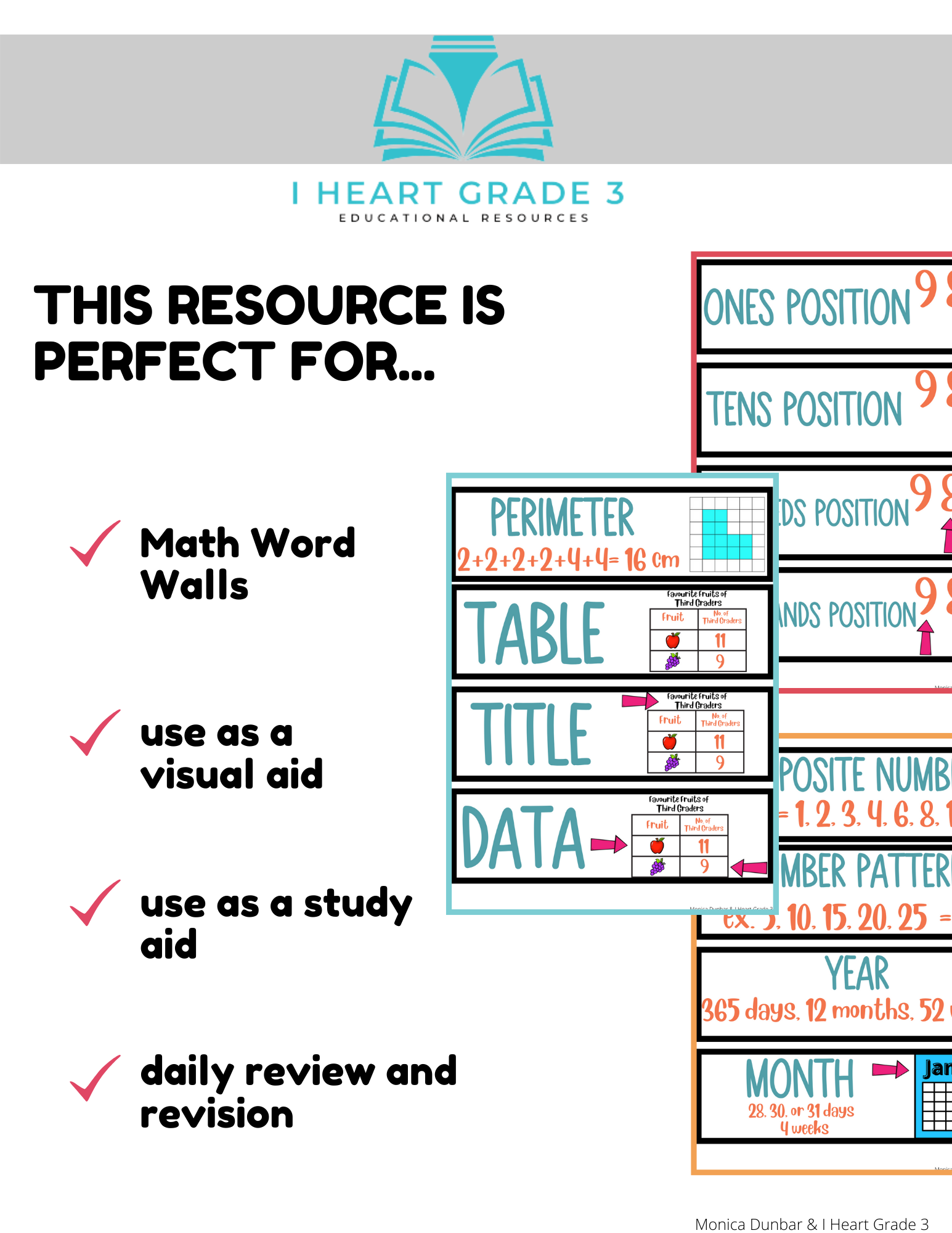 Pearson Numbers Compatible Math Word Wall Made By Teachers