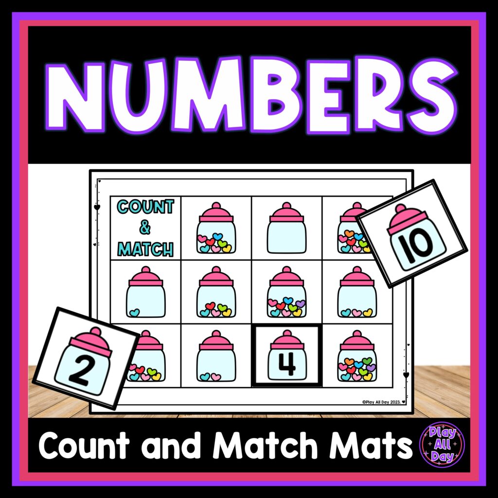 Valentine’s Day Counting 0-10 | Count and Match Activities | Made By ...