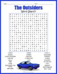 THE OUTSIDERS Novel Study Word Search Puzzle Worksheet Activity - Made ...