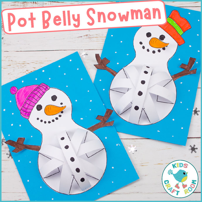Snowman With Round Pot Belly