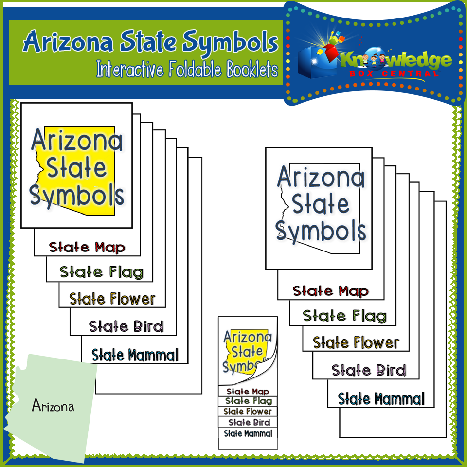 Arizona State Symbols Interactive Foldable Booklets