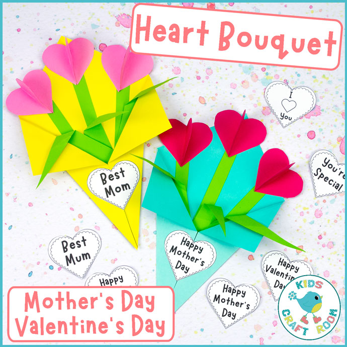 Flower Bouquet For Mother's Day Or Valentine's Day Made By Teachers