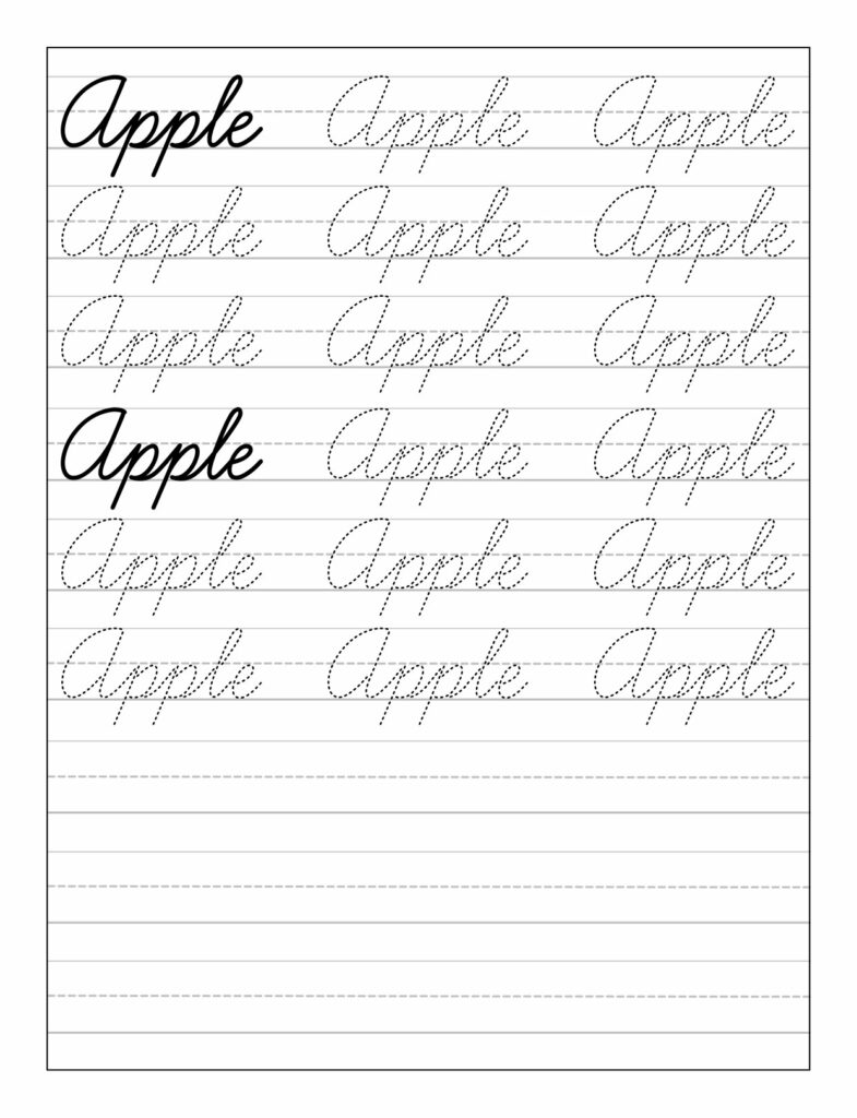 Cursive Handwriting Workbook for Kids: An Easy-to-Use Writing Exercise ...