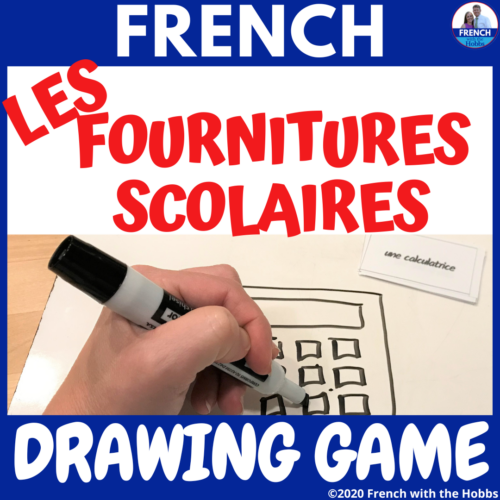 French School Supply Vocabulary Drawing Game Made By Teachers