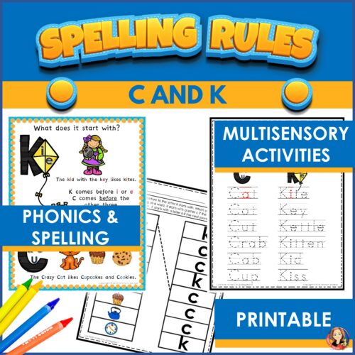 Spelling rules the c and k rule activities made by teachers