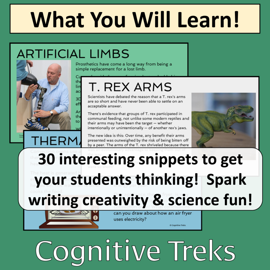 Science Snippets Writing Prompts #1 | Warm Ups | Science Starters | 30 ...