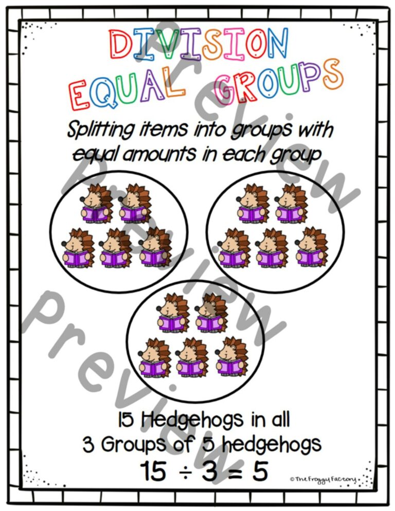 Division Equal Groups | Division Worksheets | Division Practice | Made ...
