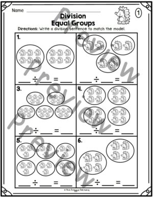 Division Equal Groups | Division Worksheets | Division Practice | Made ...