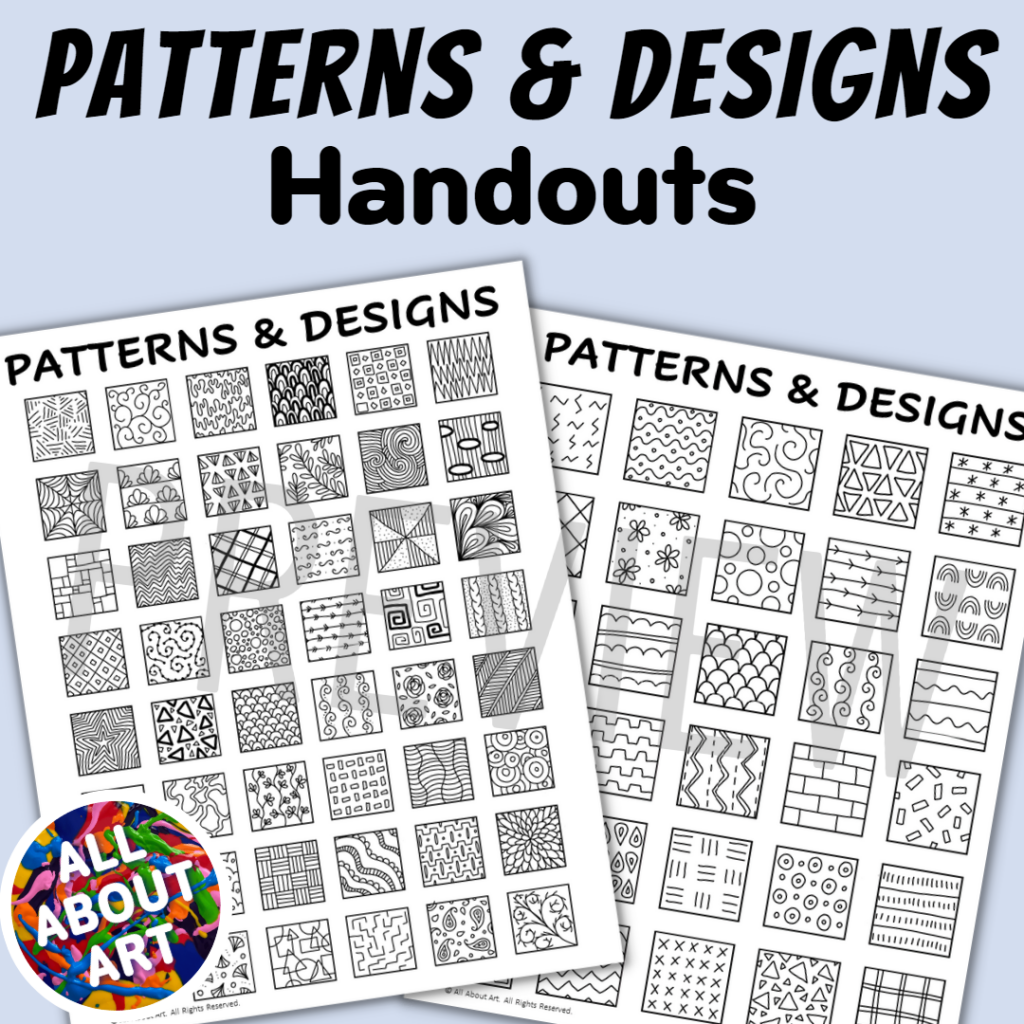Patterns and Art Designs for doodling or Zentangle drawing - Made By ...