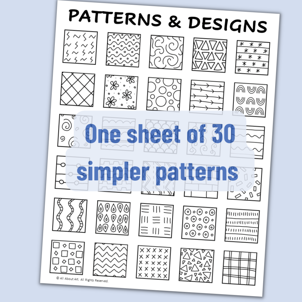 Patterns and Art Designs for doodling or Zentangle drawing - Made By ...