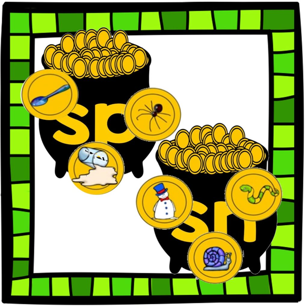 St. Patrick's Day Beginning Blends Sorting Activity | Kindergarten ...