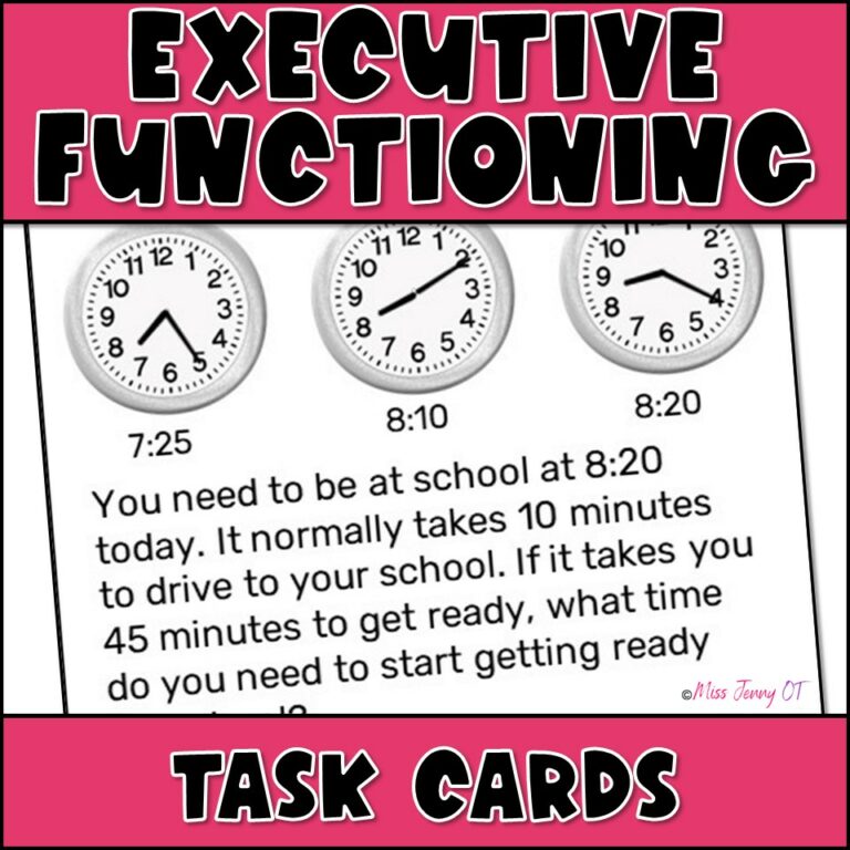 Middle School Executive Functioning Activities Task Cards | Made By ...
