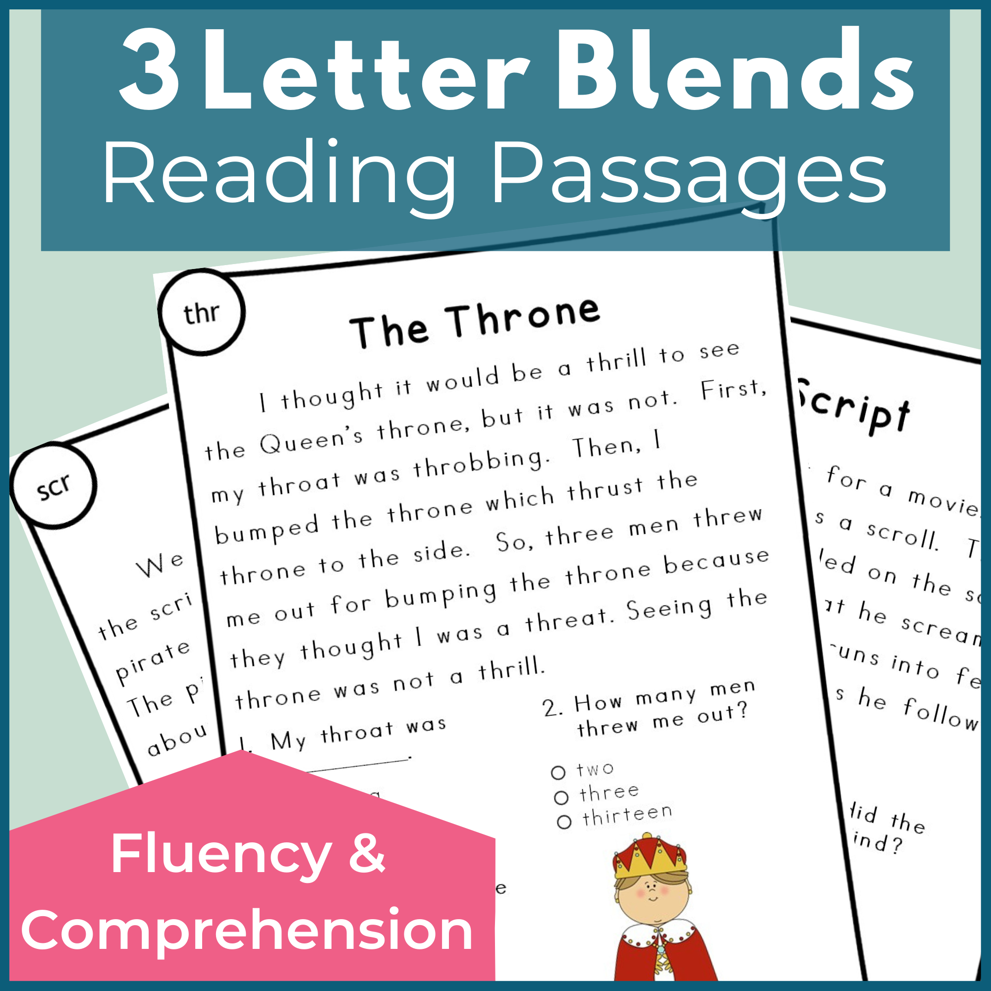Free Phonics Reading Passages for Fluency and Comprehension Sampler