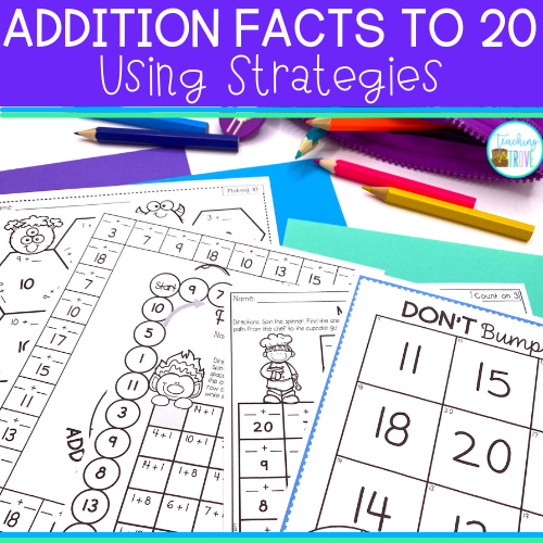 Addition Facts To 20 Using Addition Strategies Made By Teachers