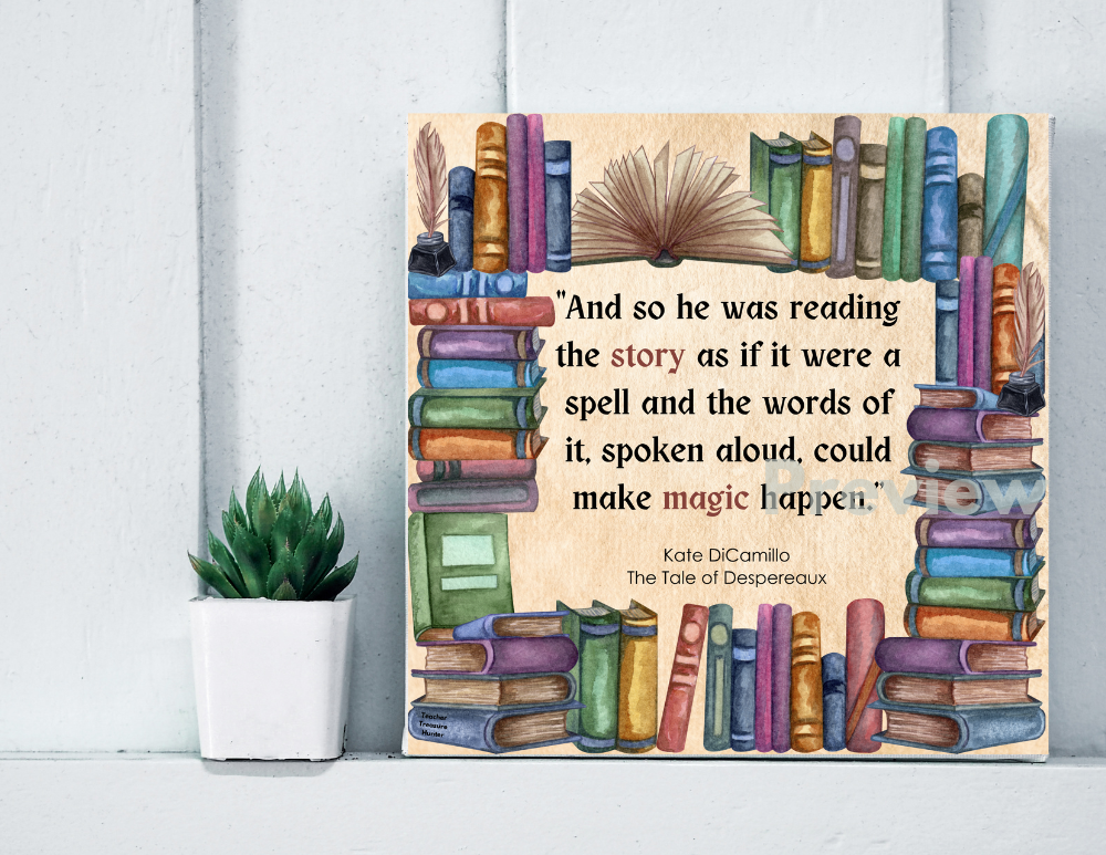 Tale of Despereaux book quote posters 8 printable posters for