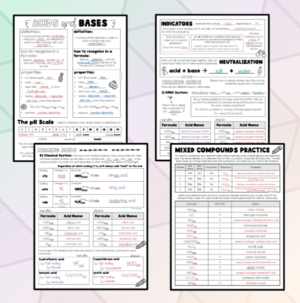 Acids and Bases (Notes and Practice) - Made By Teachers