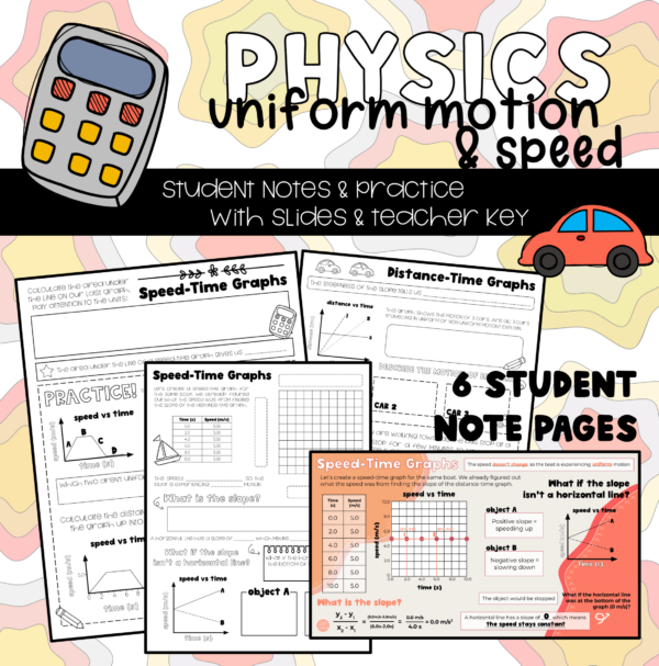 Uniform Motion & Speed (Notes and Practice) | Made By Teachers