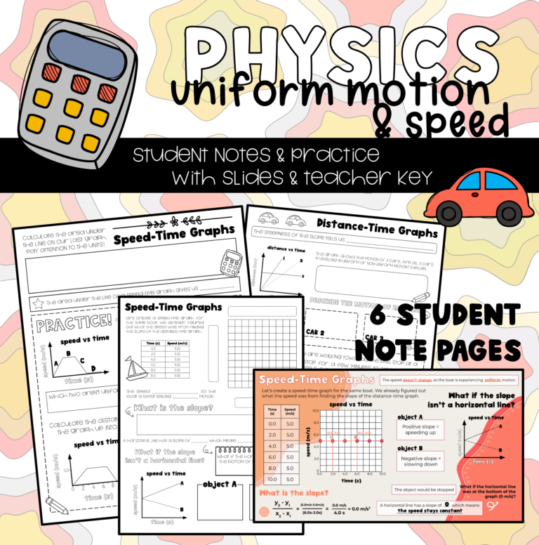 Uniform Motion & Speed (Notes and Practice) - Made By Teachers