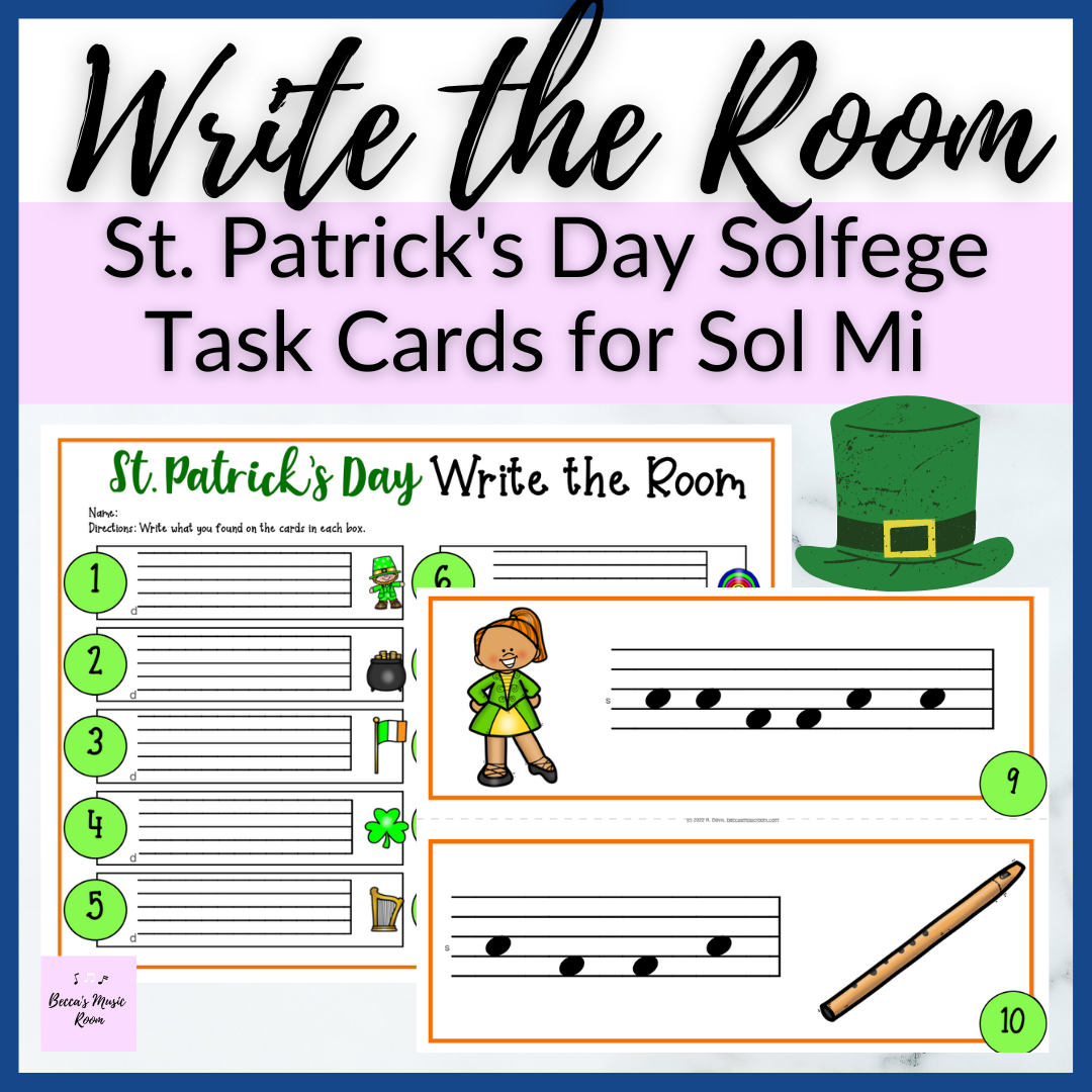 Sol Mi St Patrick s Day Write The Room For Solfege Patterns In Spring