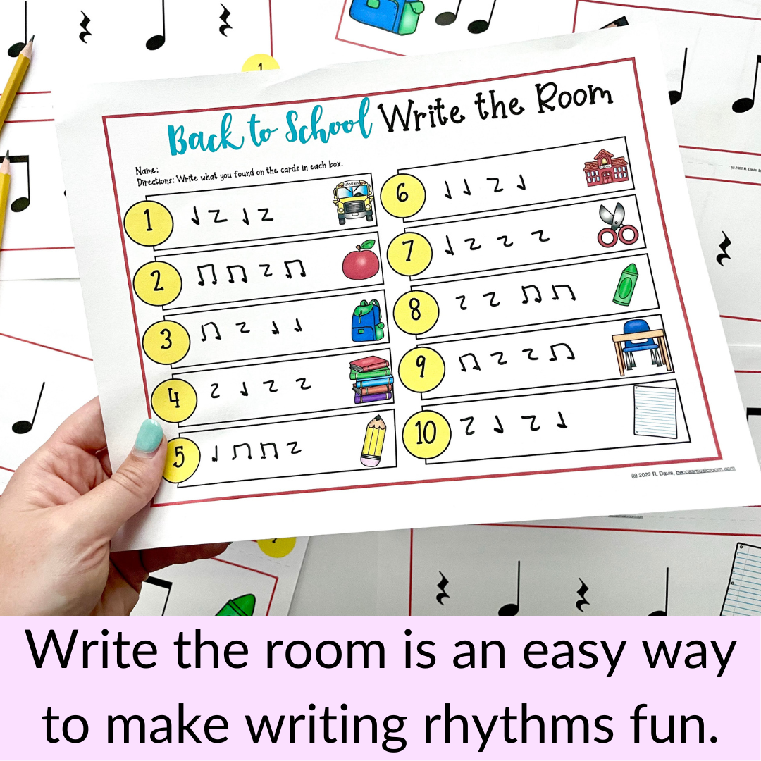St. Patrick's Day Rhythm Write the Room for Triplet Music Review for ...