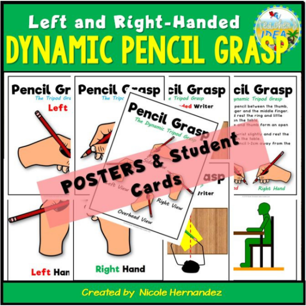 Dynamic Tripod Grasp Pencil Grip Posters Made By Teachers
