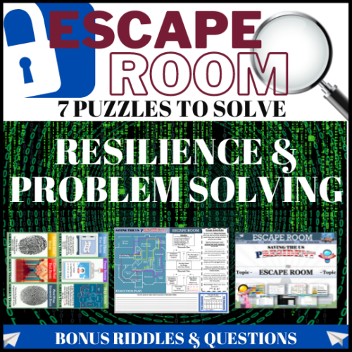 Resilience & Problem Solving Escape Room (Copy) | Made By Teachers