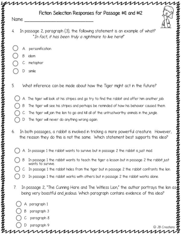 5th Grade Language Arts State Test Prep Packet - Made By Teachers