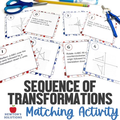 Sequence of Transformations Matching Activity | Made By Teachers