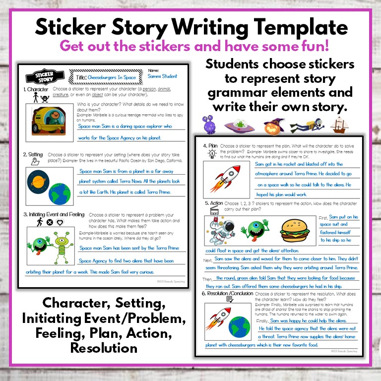 Story Retelling and Narrative Writing Activity with Story Grammar