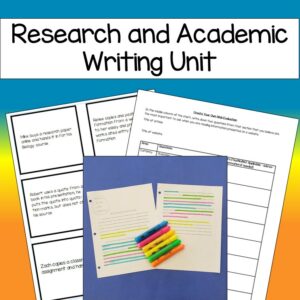 Research and Academic Writing Unit for High School