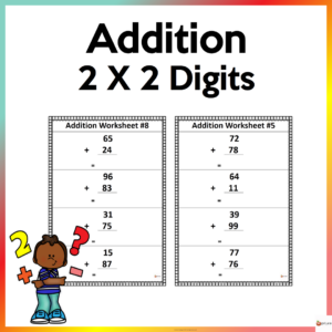 Two Digit by Two Digit Addition Worksheets