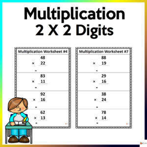 Two Digit By Two Digit Multiplication Worksheets