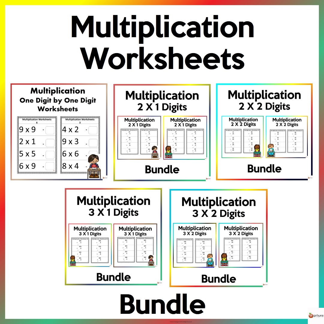 Multiplication Worksheets Mega Bundle