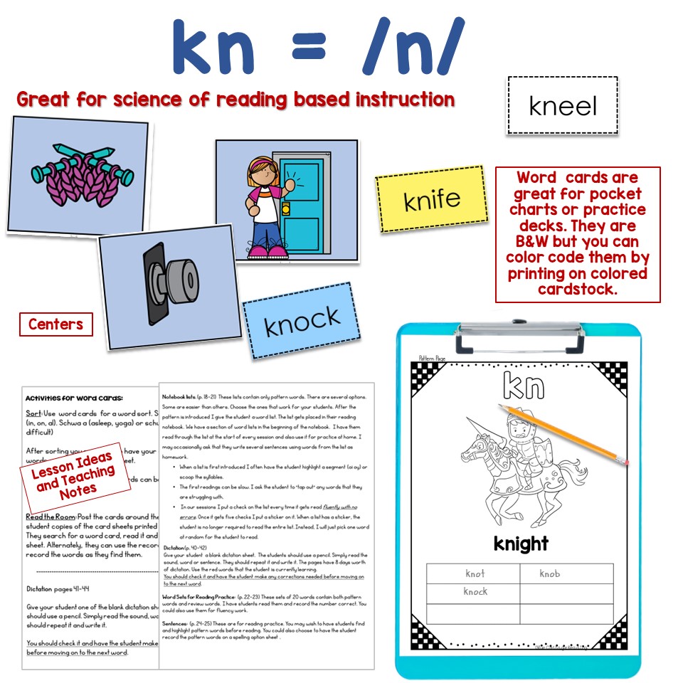 Kn Silent Letters Activities And Worksheets Made By Teachers