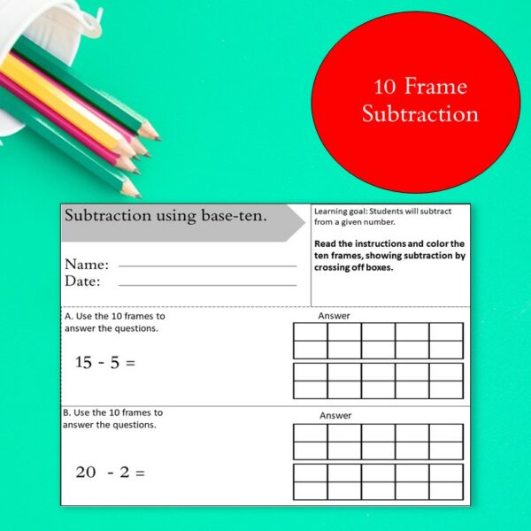 Kindergarten Counting Numbers and Operations in Base Ten Made By