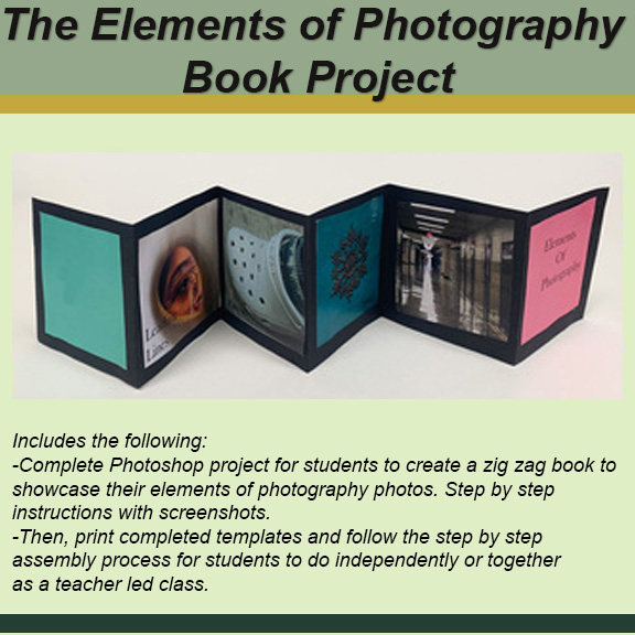 Elements of Photography Zig Zag Book Project | Made By Teachers