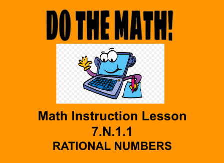7th Math Lesson - Rational Numbers 7.N.1.1 | Made By Teachers