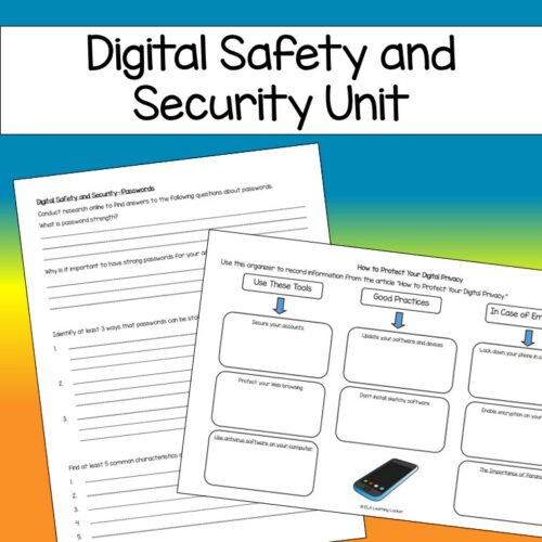 Digital Safety and Security Unit Made By Teachers